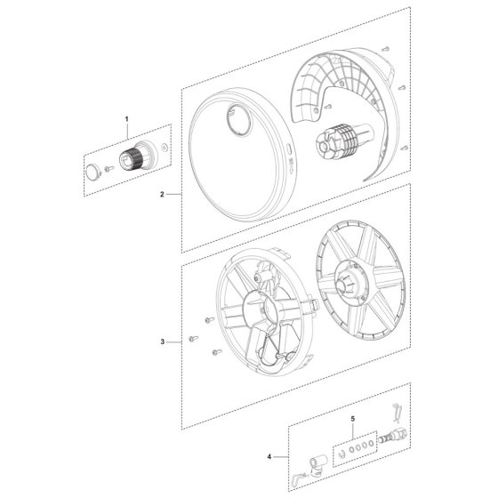 Hose Reel Assembly for PW 240