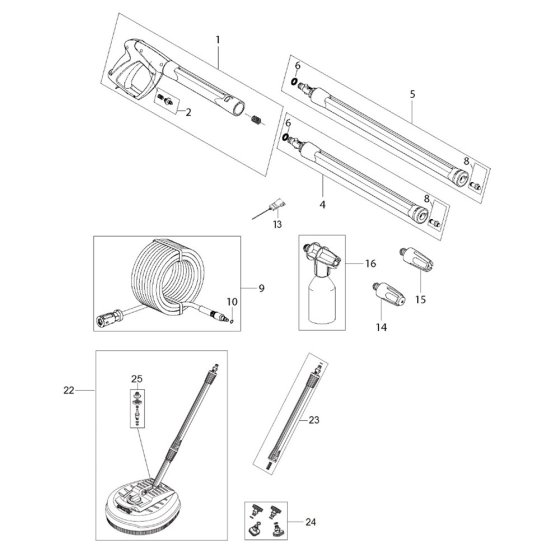 Husqvarna PW 345C Accessories