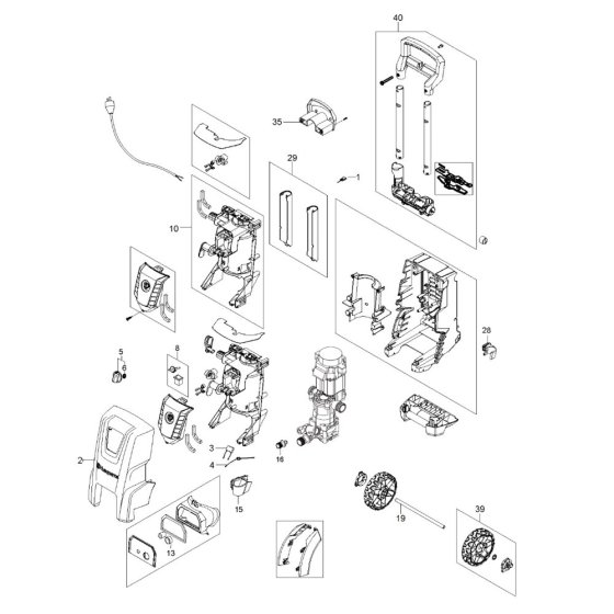 Husqvarna PW 345C Assembly