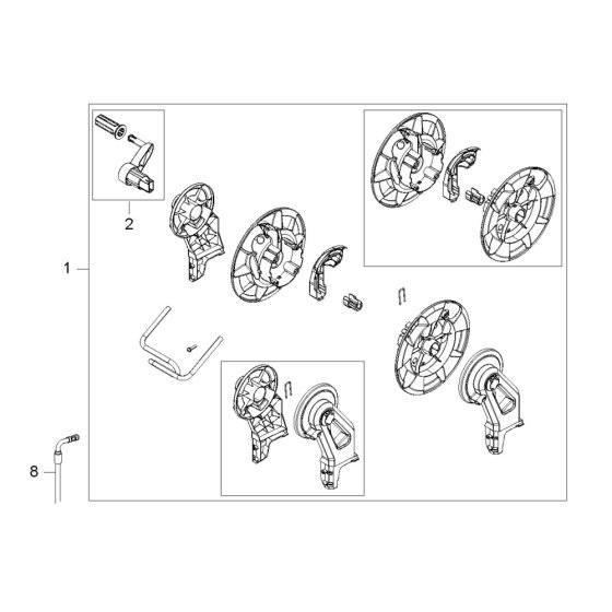 Hose Reel Assembly for PW 350