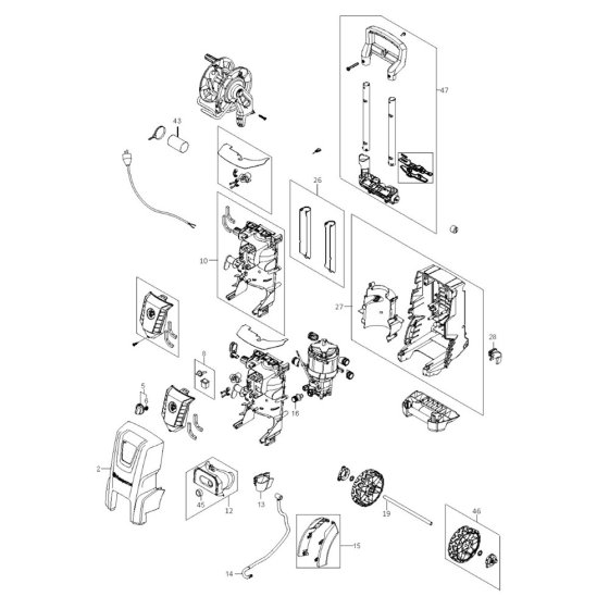 Husqvarna PW 360 Assembly