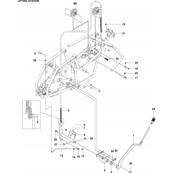 Mower Lift/Deck Lift Assembly
