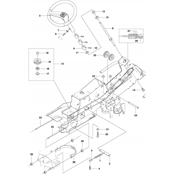 Steering Assembly for R13 C5