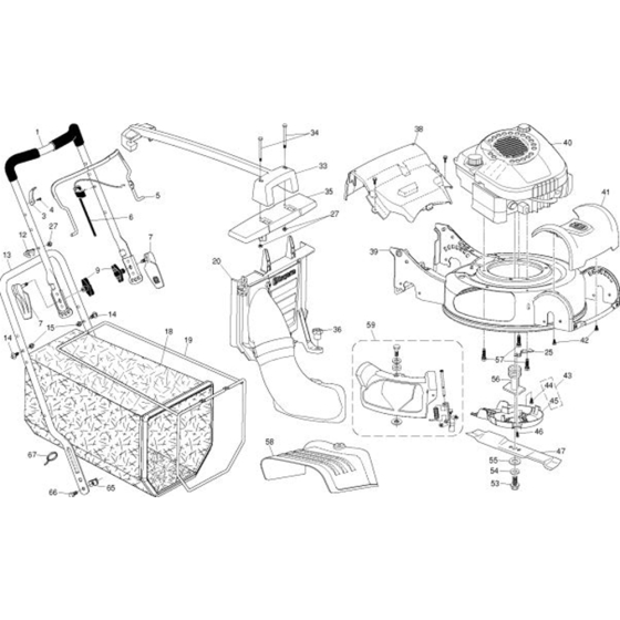 Handle & Engine Assembly
