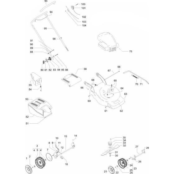 Husqvarna R147 Assembly