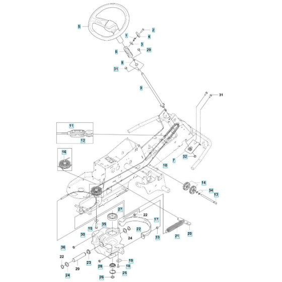 Steering Assembly for R 200iX