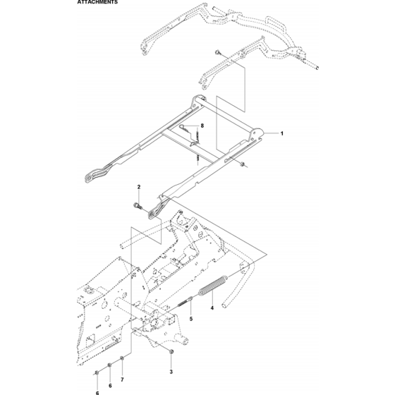 Husqvarna R214 T Attachments