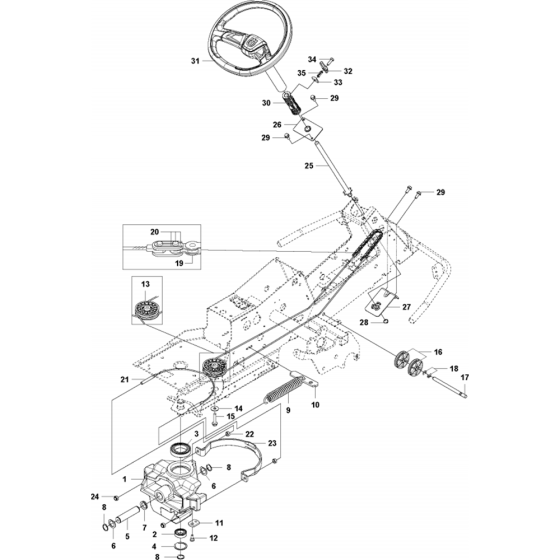 Steering Assembly for R214 T