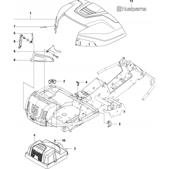 Cover Assembly for Husqvarna