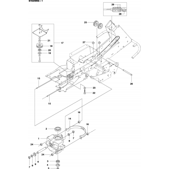 Steering Assembly for R418 TS AWD
