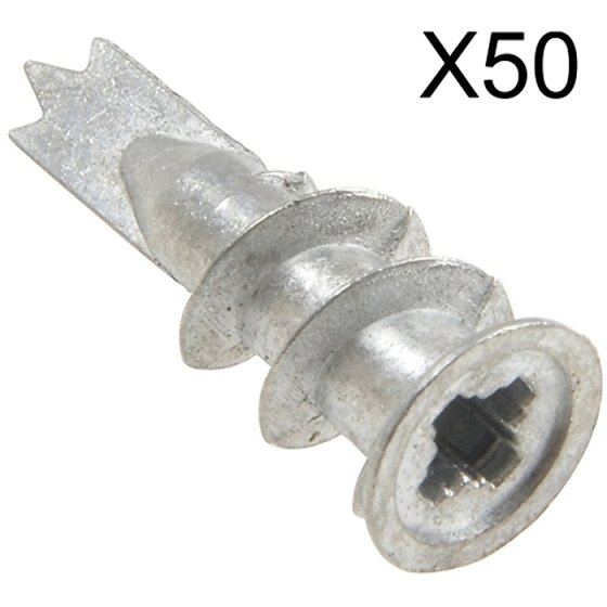 Metal Self-Drill Plasterboard Fixing Pack of 50 by Rawlplug - R-S1-DRA02/50