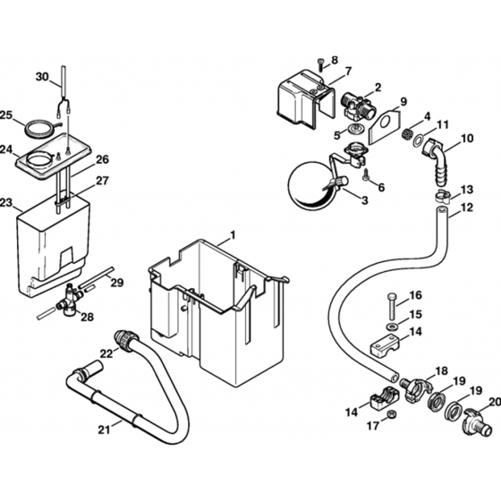 Water Tank Assembly for Stihl