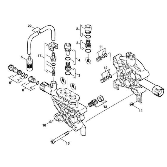 Valve Block Assembly for Stihl