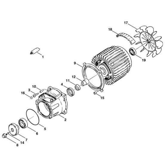 Electric Motor for Stihl RE 820 KM