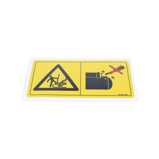 Engine Start Label for Kubota KX016-4, KX019-4 Mini Excavator - OEM No. RG158 57230