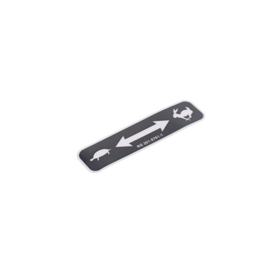 Label for Kubota KX016-4 Mini Excavator - OEM No. RG201 57610