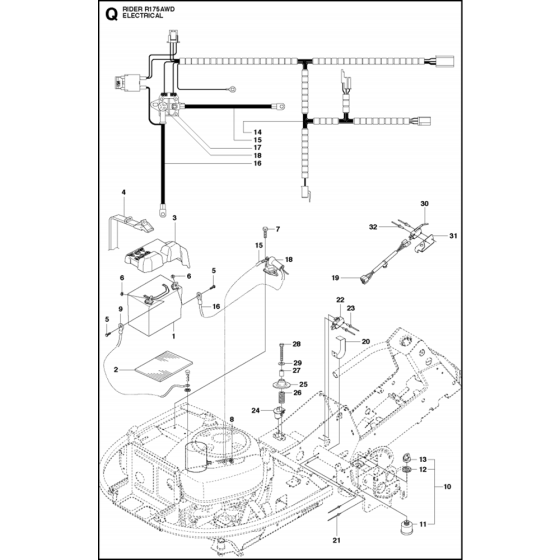 Electrical Assembly for Husqvarna