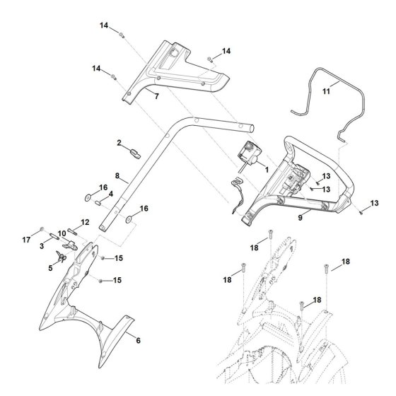 Handle for Stihl RMA 239.1 C