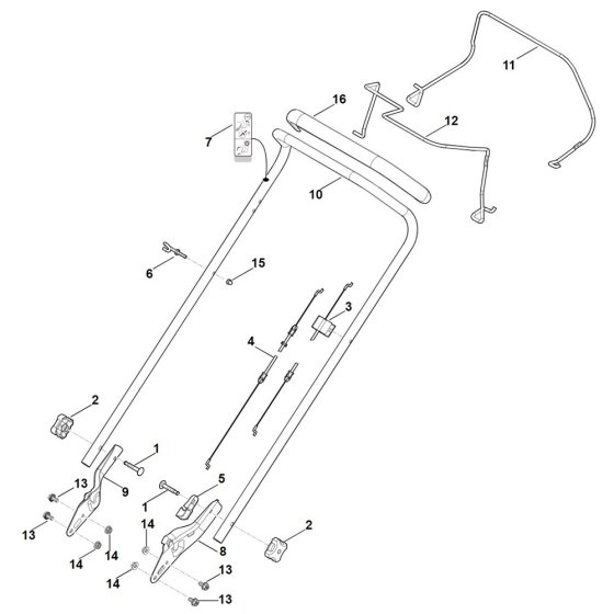 Handle for Stihl RM 253.1 T
