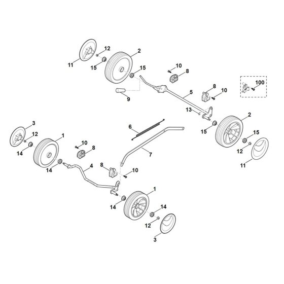 Chassis for Stihl RM 253.2