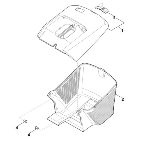 Grass Catcher Bag for Stihl RM 248.3 T