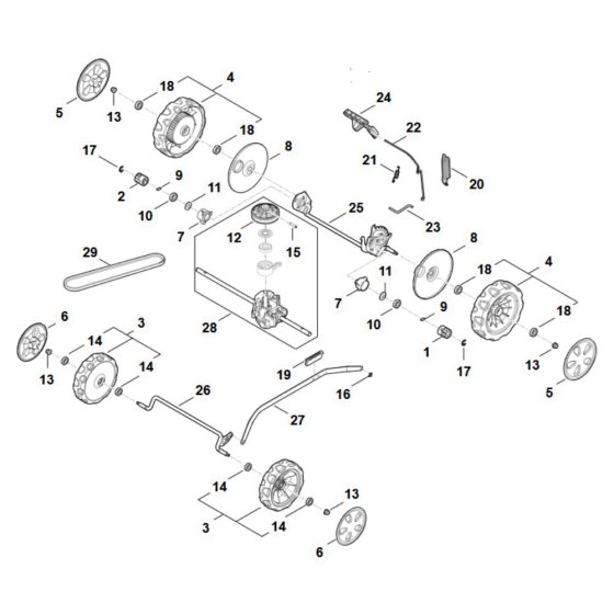 Chassis Assembly for Stihl RM 453.3 V