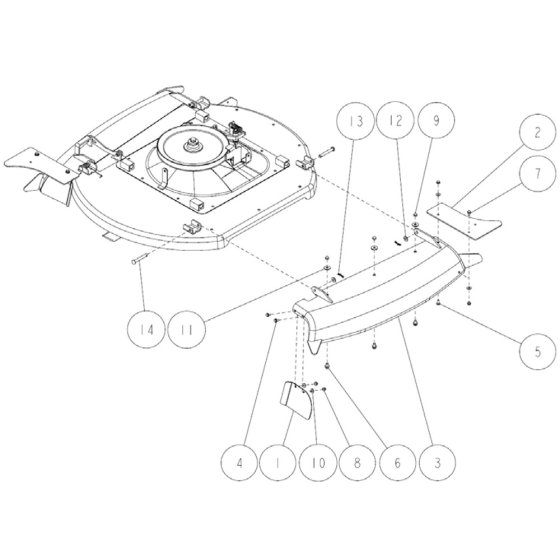 Cutting Assembly -1 for OREC RM97 Mower