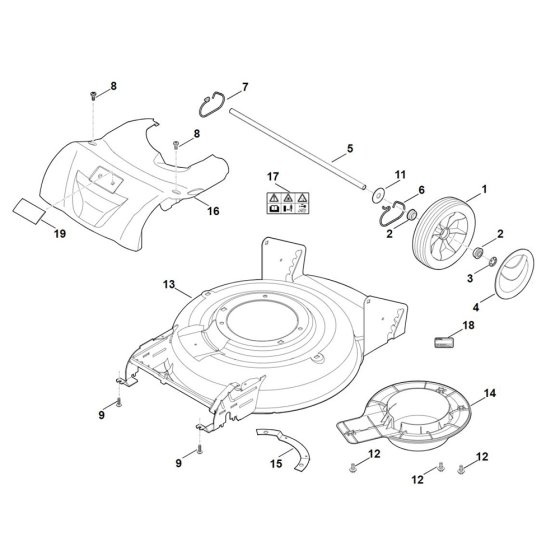 Rear Axle Housing for Stihl Mower