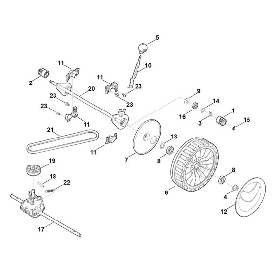 Front Axle & Gear Box for Stihl