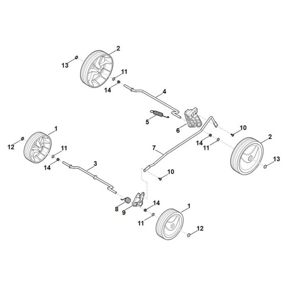 Chassis for Stihl RMA 235.1