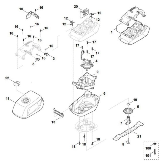Engine & Blade Assembly