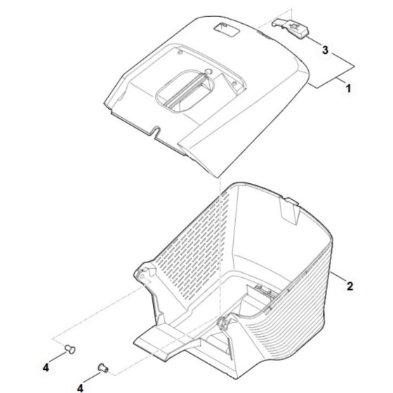 Grass Catcher Bag for Stihl RMA 443.3