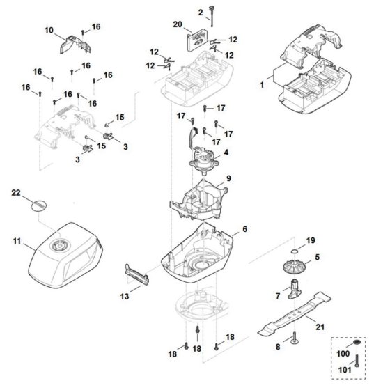 Engine & Blade Assembly