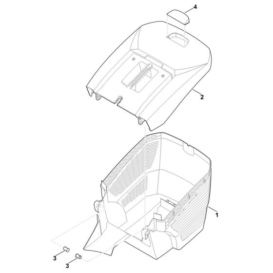 Grass Catcher for Stihl RME 443.0