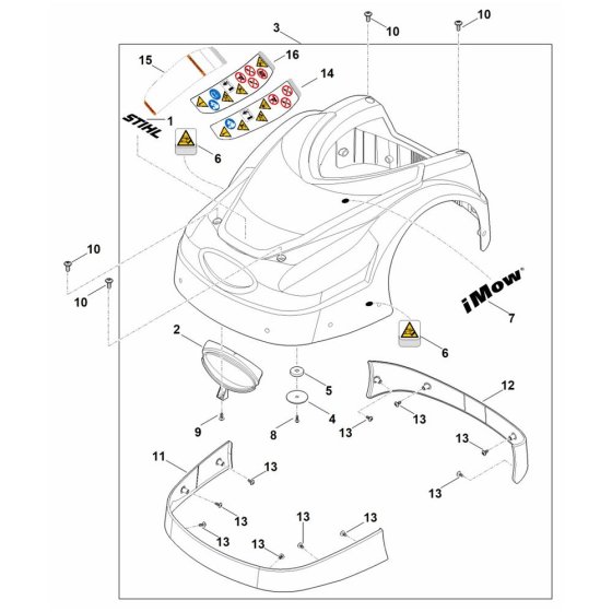Machine Cover for Stihl RMI 422.0 P
