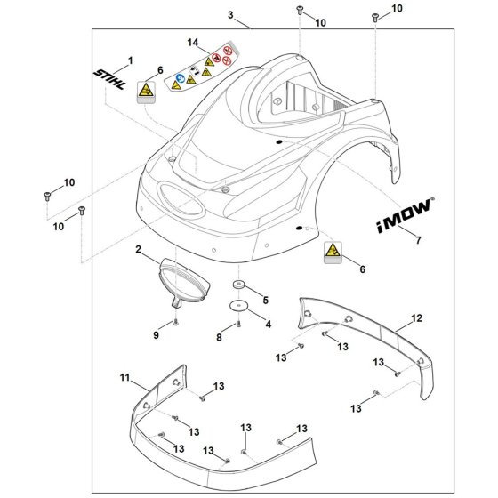 Machine Cover for Stihl RMI 422.1