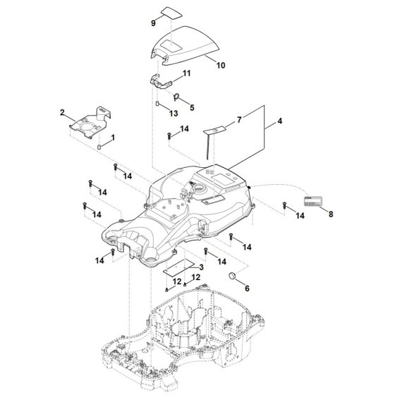 Housing Upper Part for Stihl Mower