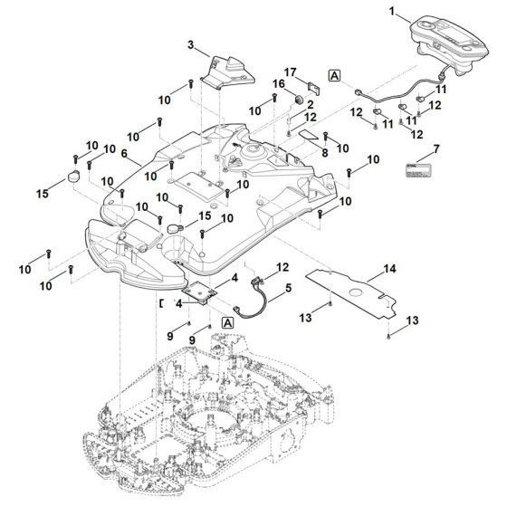Housing Upper Part for Stihl Mowers