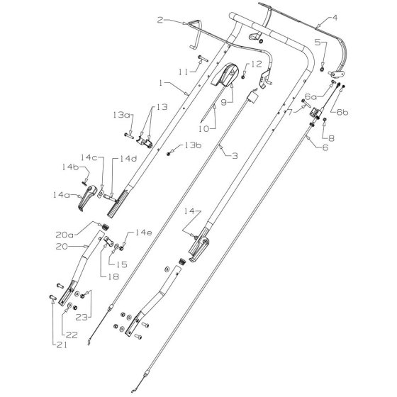 Handle Assembly for Morrison Mower