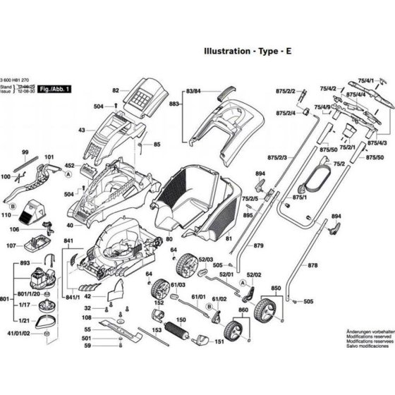 Lawnmower Assembly for Bosch Rotak