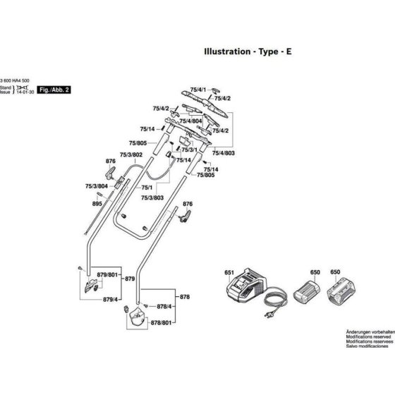 Bosch Rotak 43 LI Assembly