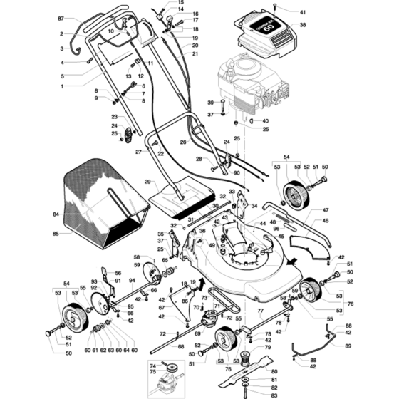 Husqvarna Royal 153 Assembly