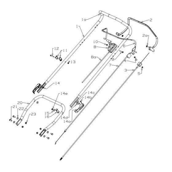 Handle Assembly for Masport RR21SP