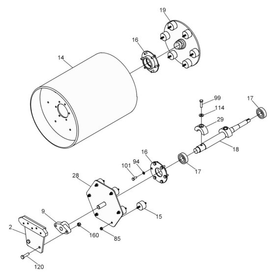 Drum Assembly for RS600A