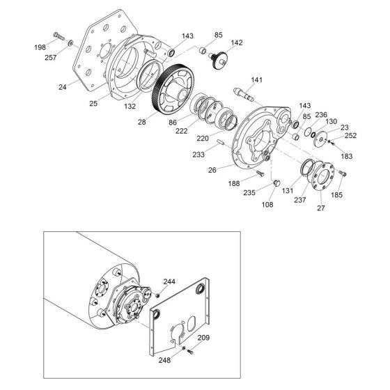 Gearbox Assembly for RS800H