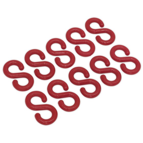 Plastic Chain S-Hook Pack of 10 Sealey Part No. RSH10