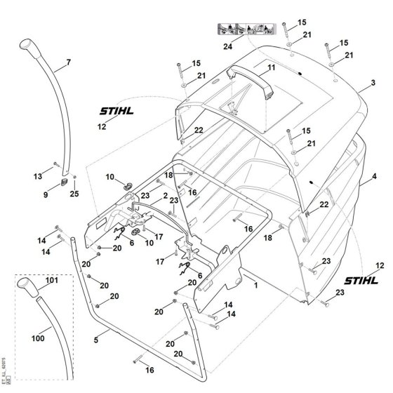 Grass Catcher Bag for Stihl