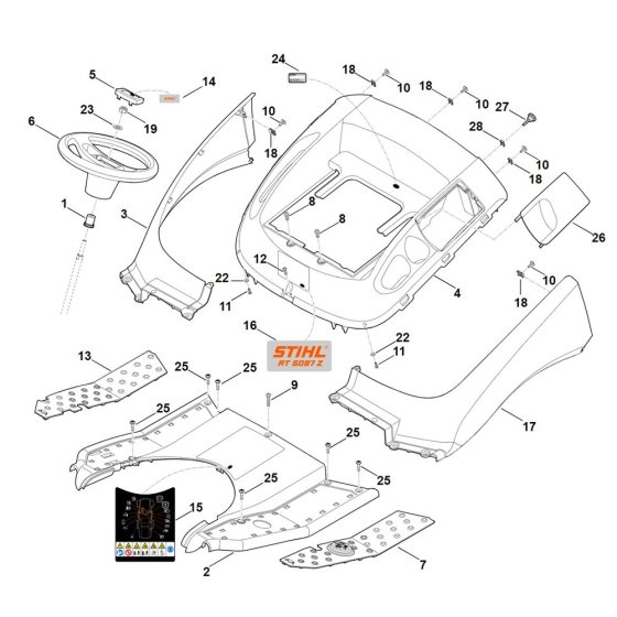 Cover for Stihl RT 5097.1 Z