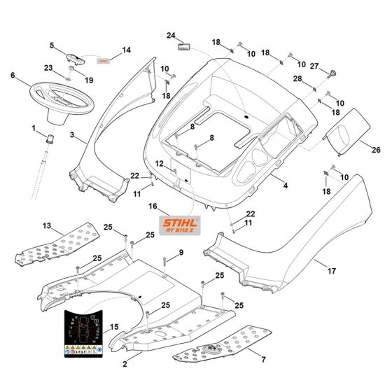 Stihl RT 5112.1 Z Mower Cover