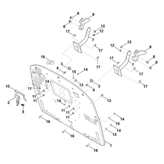 Back Panel for Stihl Mower